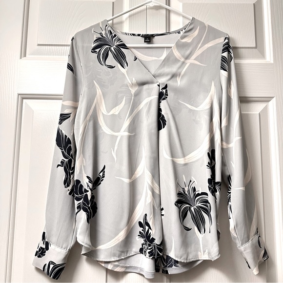 Ann taylor mixed media printed Blouse - Picture 1 of 3